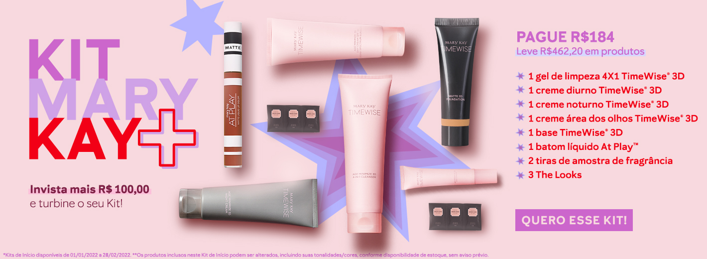 Kit de produtos Mary Kay