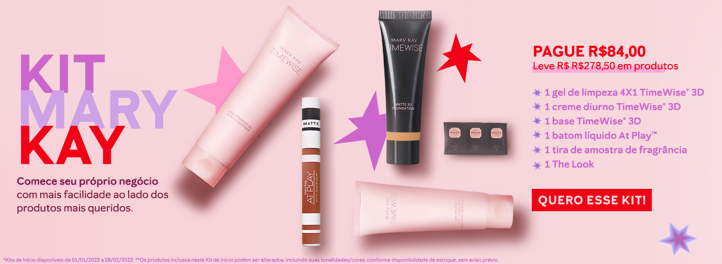Kit de produtos Mary Kay